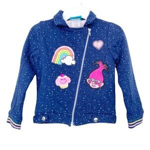 Dreamworld Trolls Rainbow Attitude Full Zip Hoodie Sz 5/6